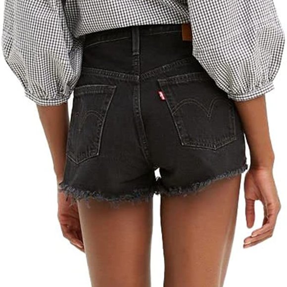 Levi’s 501 Original Cutoff High Rise shorts- Wise Up- Size 4 or 27 - Picture 7 of 14